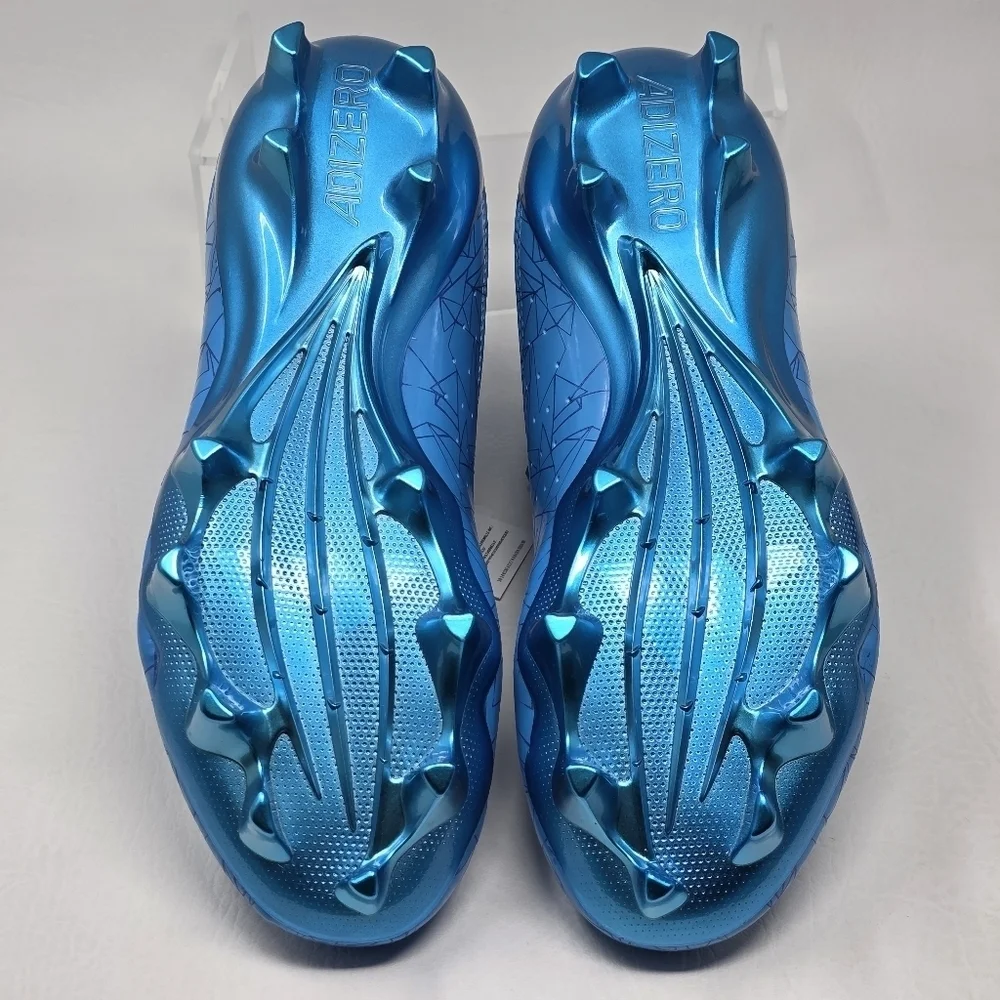 adidas ADIZERO Chaos Football Cleats Lineman Cleats Solar Blue Mens Size 8.5 New